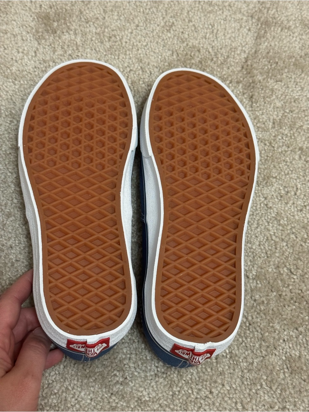 Vans Women’s Authentic Canvas Sneakers - Navy - Picture 4 of 4